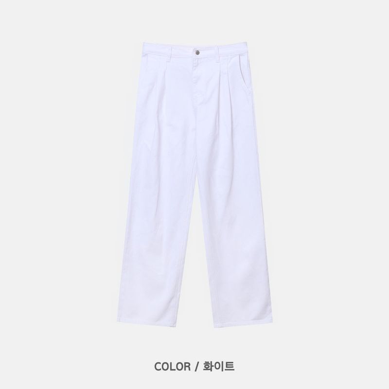 LMN All Day Two-Tuck Cotton Wide Pants (3 colors)