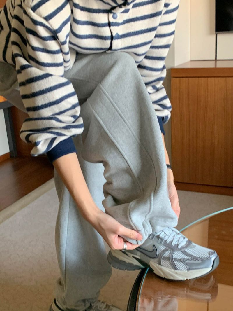 [Wool fleece] Eggdon string two-way pants
