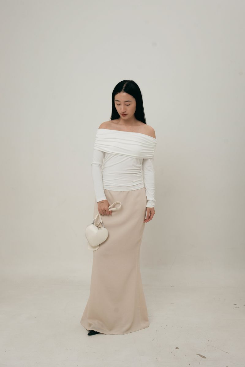 Ruby Lou Heart Bag in White