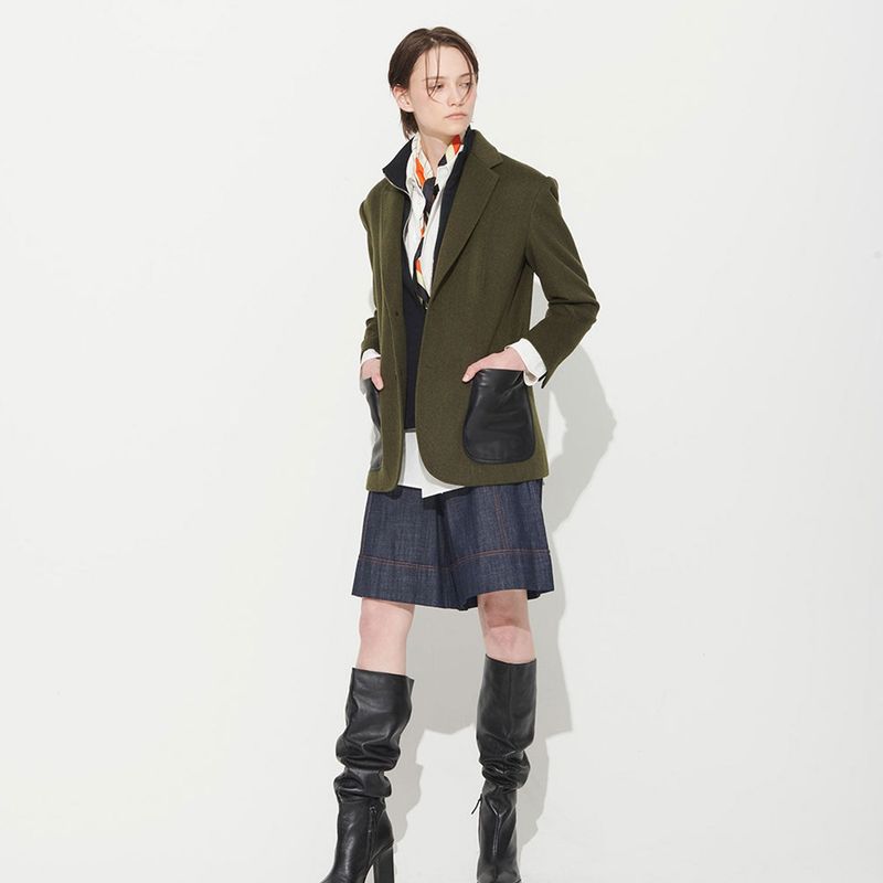 MOLLY DETACHABLE JACKET, KHAKI