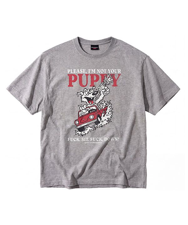 QT8 GARMENTS（キューティーエイトガーメント）の「LB Bad Puppy Washed Tee (Grey)（Tops）」