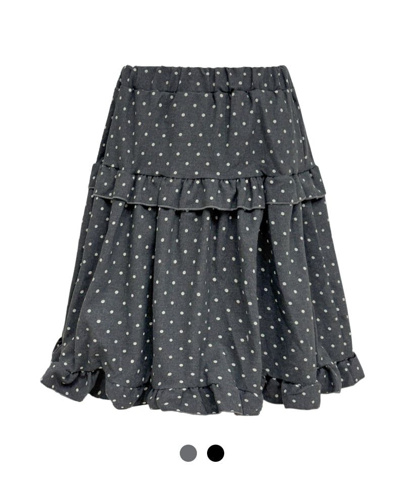 Cozy&Kitsch（コージーアンドキッチ）の「Mila Dot Ruffle Tiered Skirt（Skirts）」