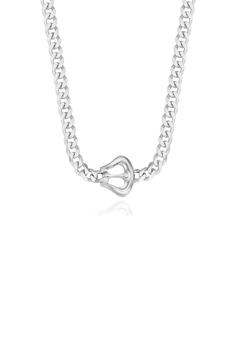 Belt Chain High Neck Choker