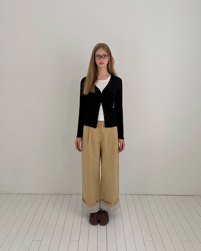 [ORIGINAL] Evin Slit Button Cardigan