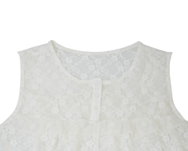lace ruffle flare shirts