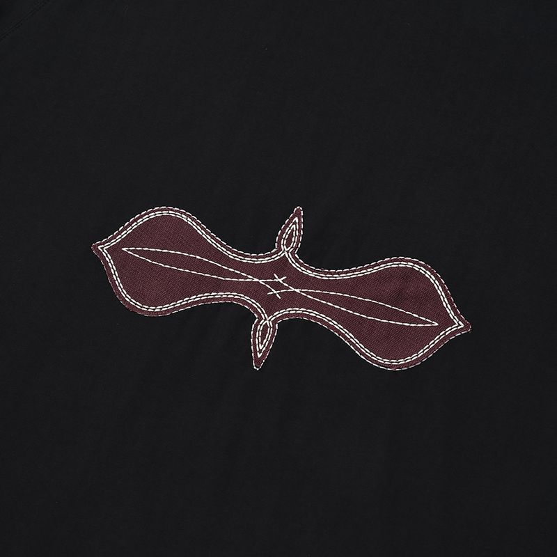 Fuzzy half T-shirts / Black