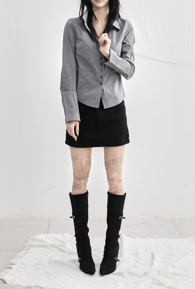 26SS★ [ EEUN MADE] Slim-Double button Shirts