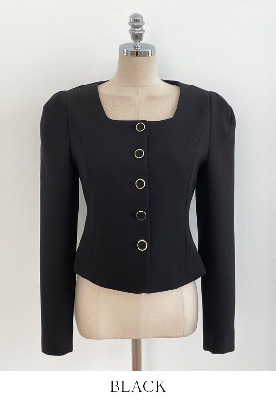 Mazel Square Puff Crop Jacket