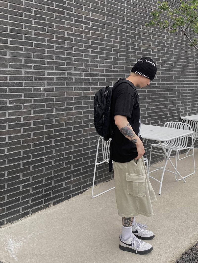 Pigment Sweat Cargo Half Pants 3C
