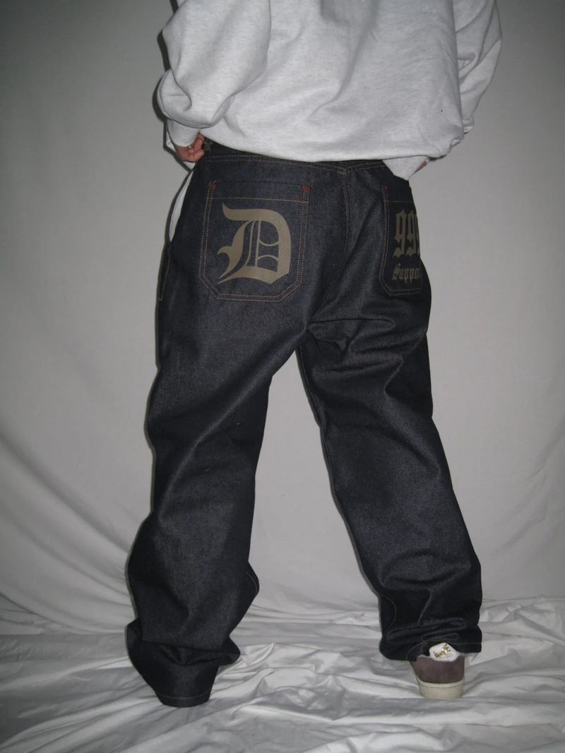 990 Wide Denim Pants (3 Colors)