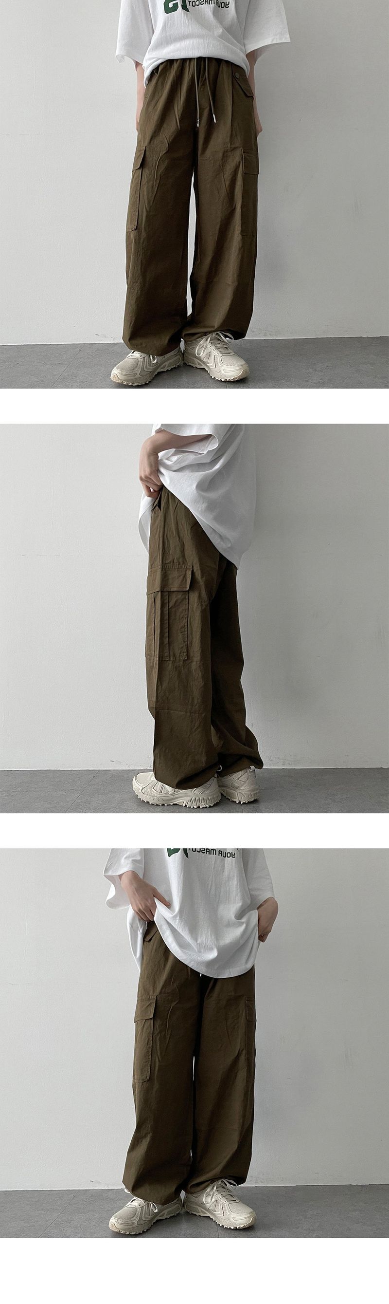 Mochi Two-Way Hem String Cargo Pants