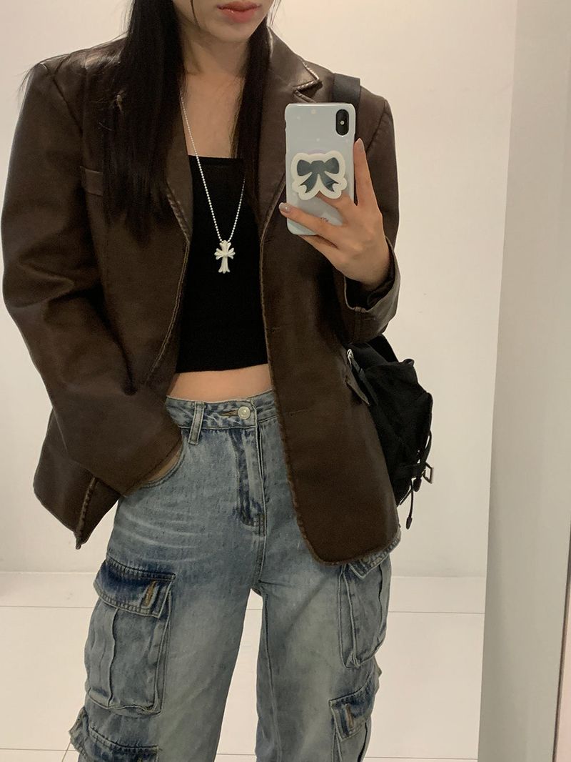 [MADE] LeToo Vintage Leather Jacket