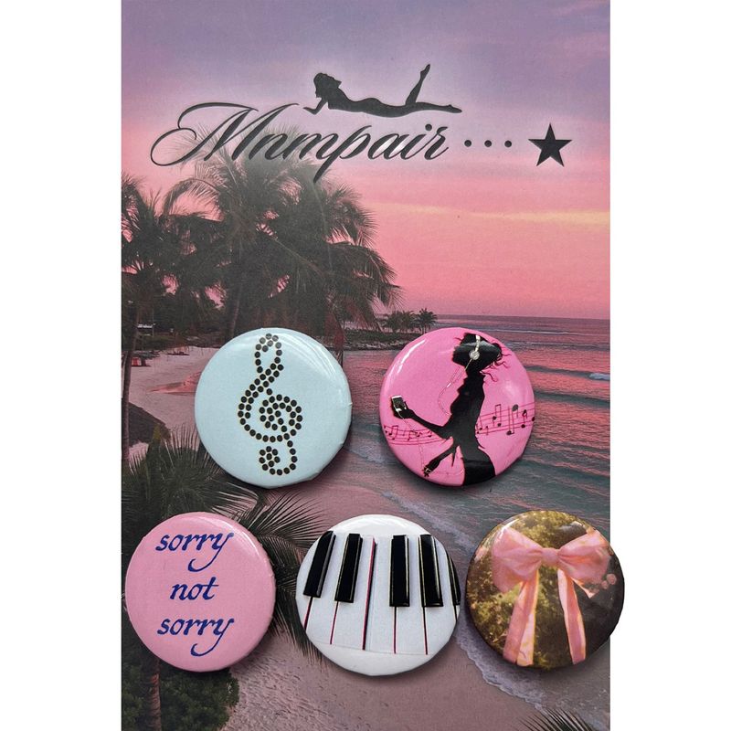 MNMPAIR（ミニマルペア）の「Music Pin Button Pack（Accessories）」