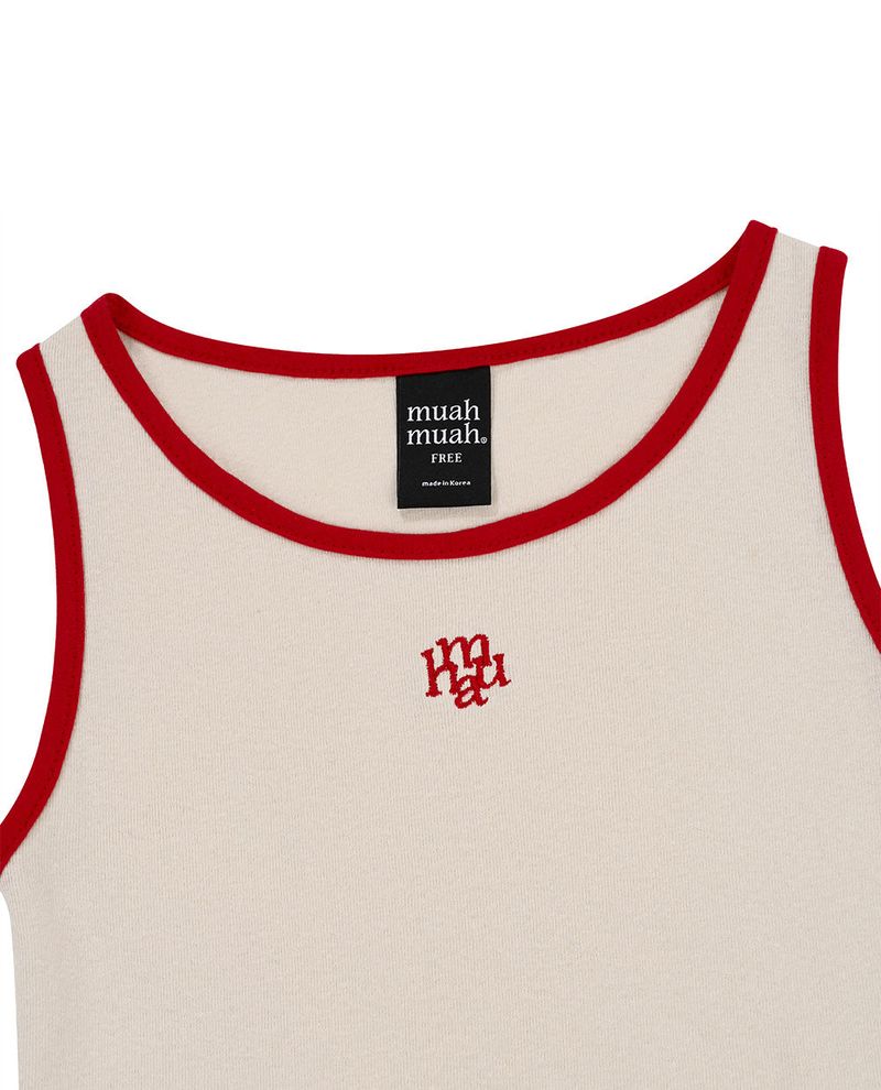 STITCH LOGO COLORING SLEEVELESS [3color]