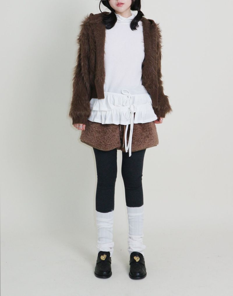 Yves Double Frill Layered Shea Turtleneck (Turtleneck)