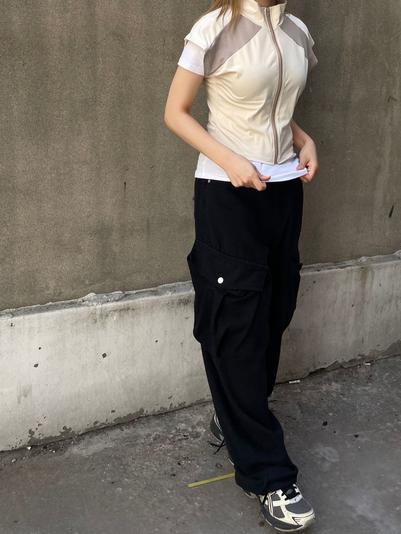 Cooling High-Neck Cap Sleeve Vest