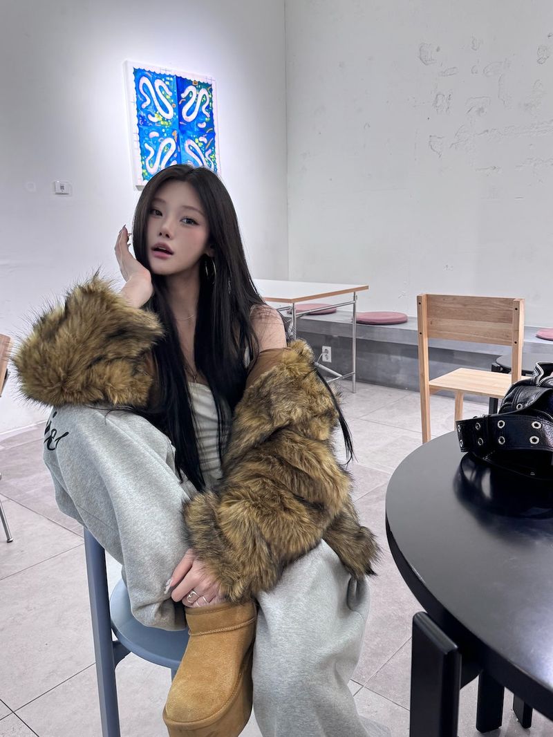 Street Hooded Fur Jacket