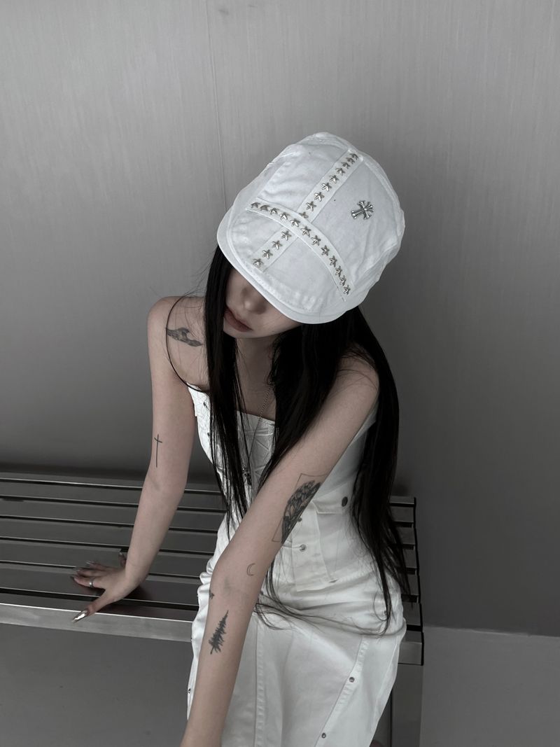 cross studded hunting cap (2color)