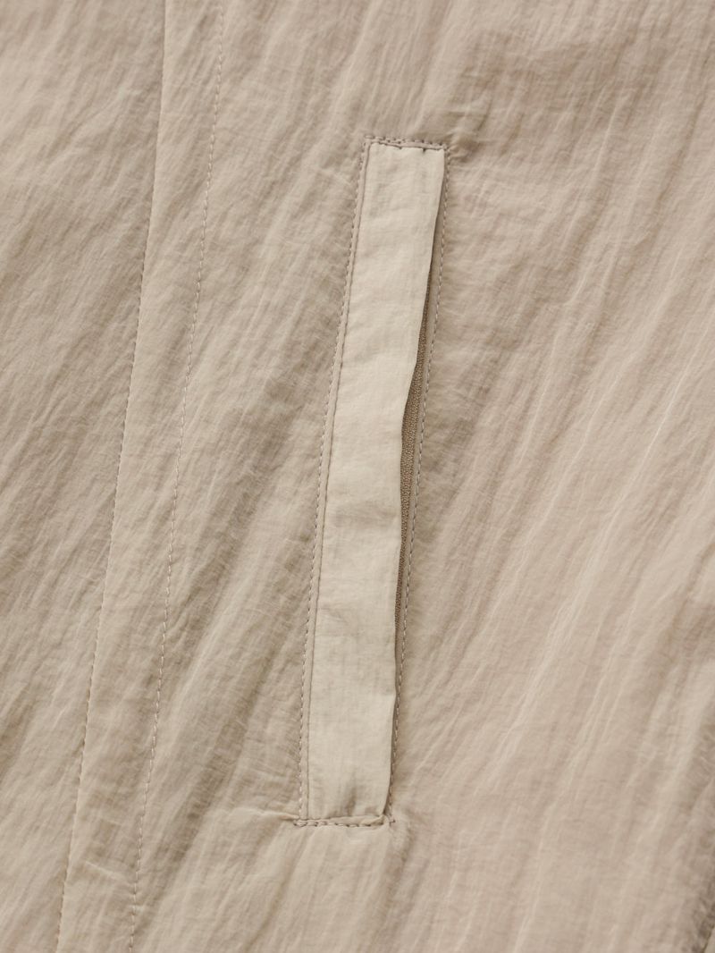 String Hoodie Windbreaker_Beige