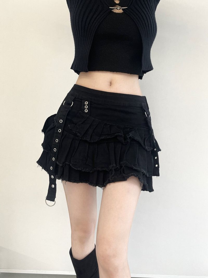 1093. Eyelet strap cancan mini sk