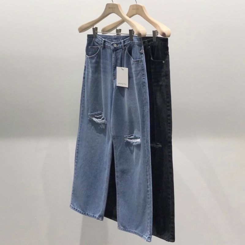 Breeze damage denim pants