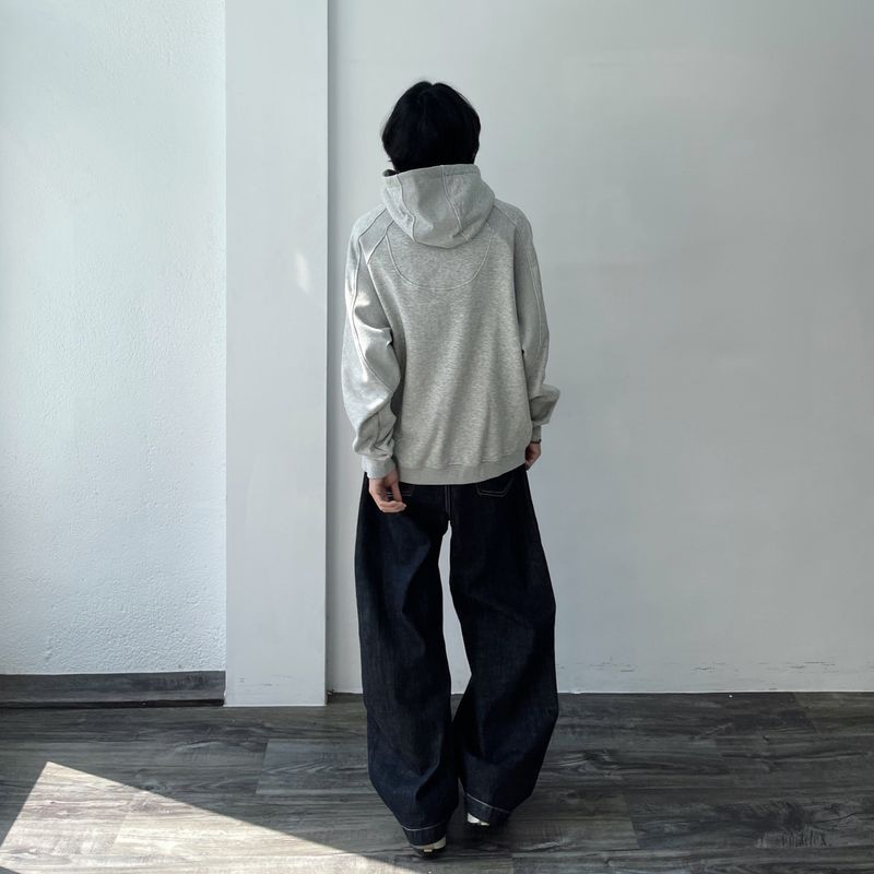 Linear Stitch Wide Denim
