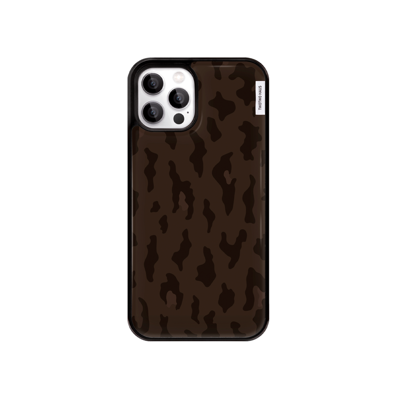cloud leopard case - brown