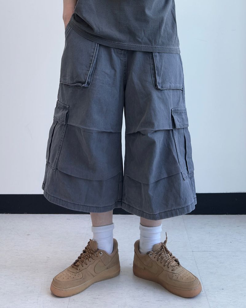 RUBINE 7‑PART CARGO BERMUDA PANTS