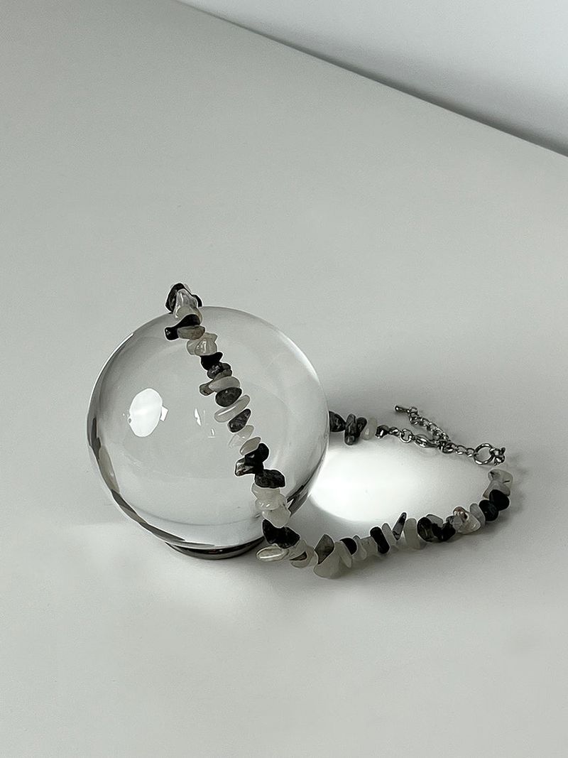 E.O stone necklace