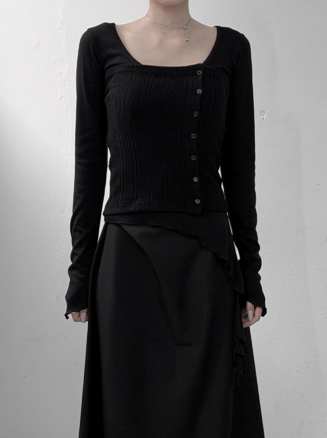 mnem（ムネム）の「Layered Button Bustier Top（Tops）」