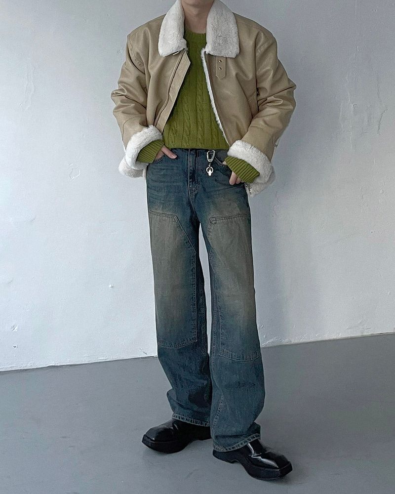 ECT bold Oversized fit suede jacket (3 colors)