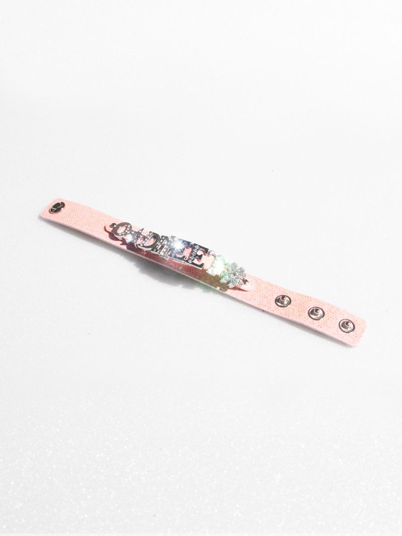 グリッタートイレターブレスレット