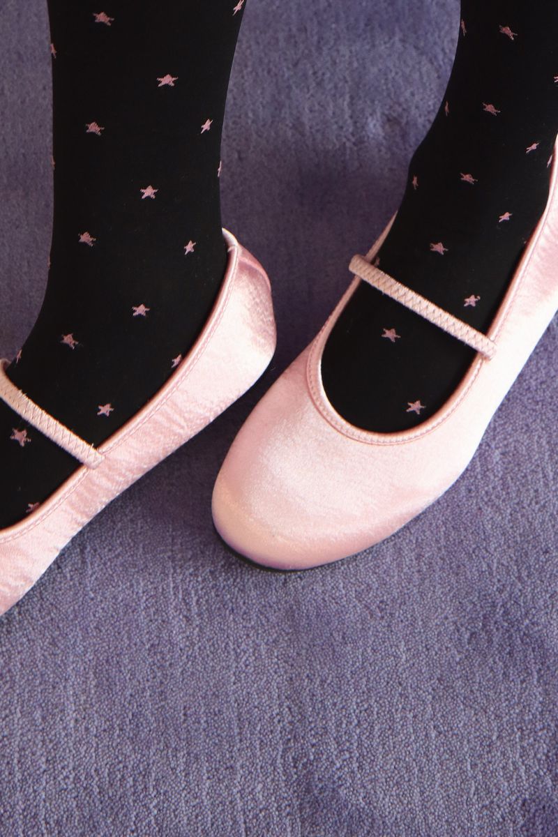pink star tights 100D