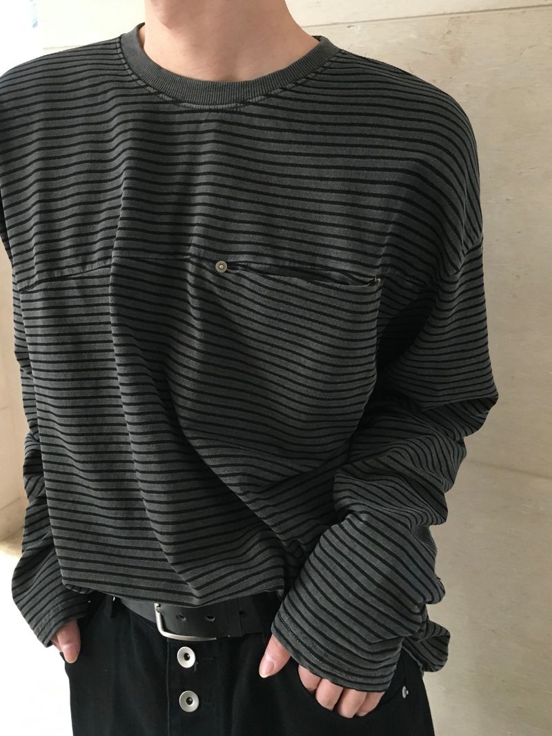 Zed Pigment Stripe Long Sleeve 3C