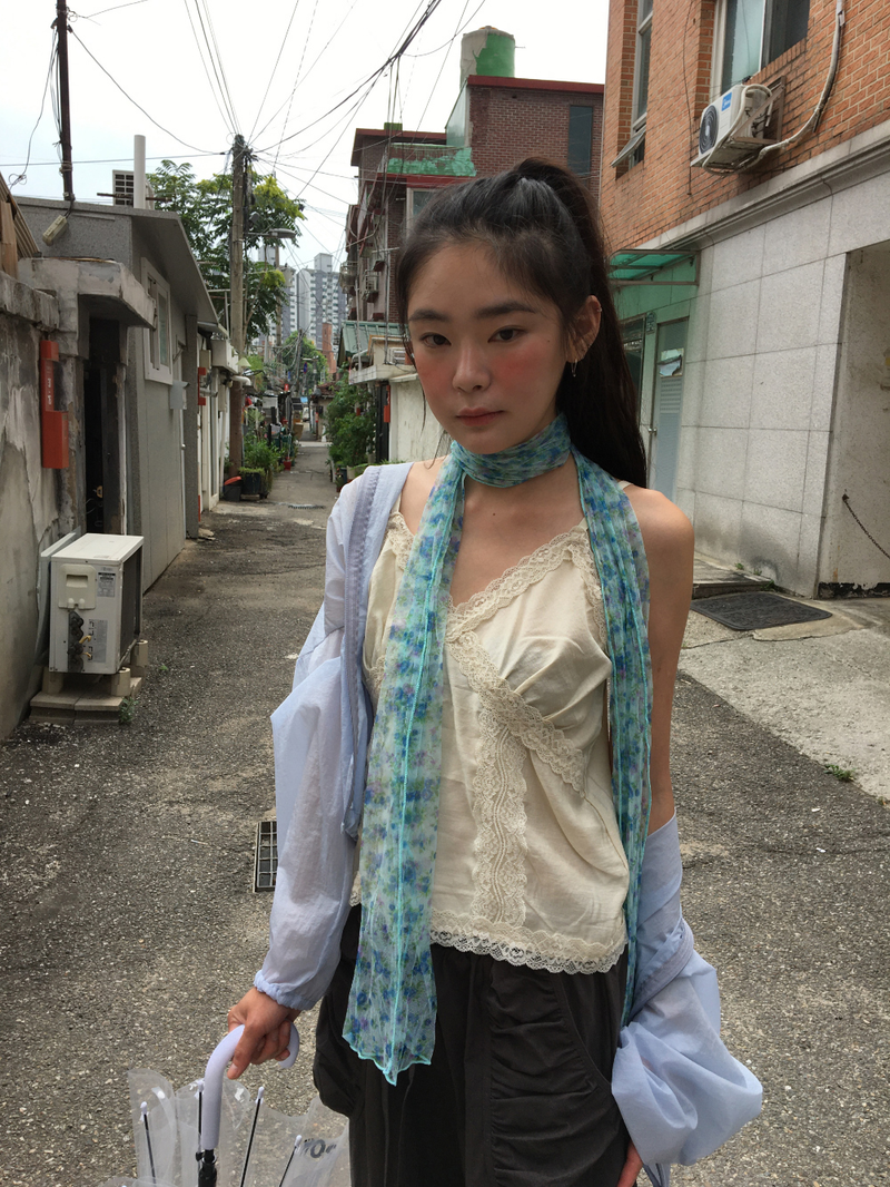 Airy Blossom Scarf (2color)