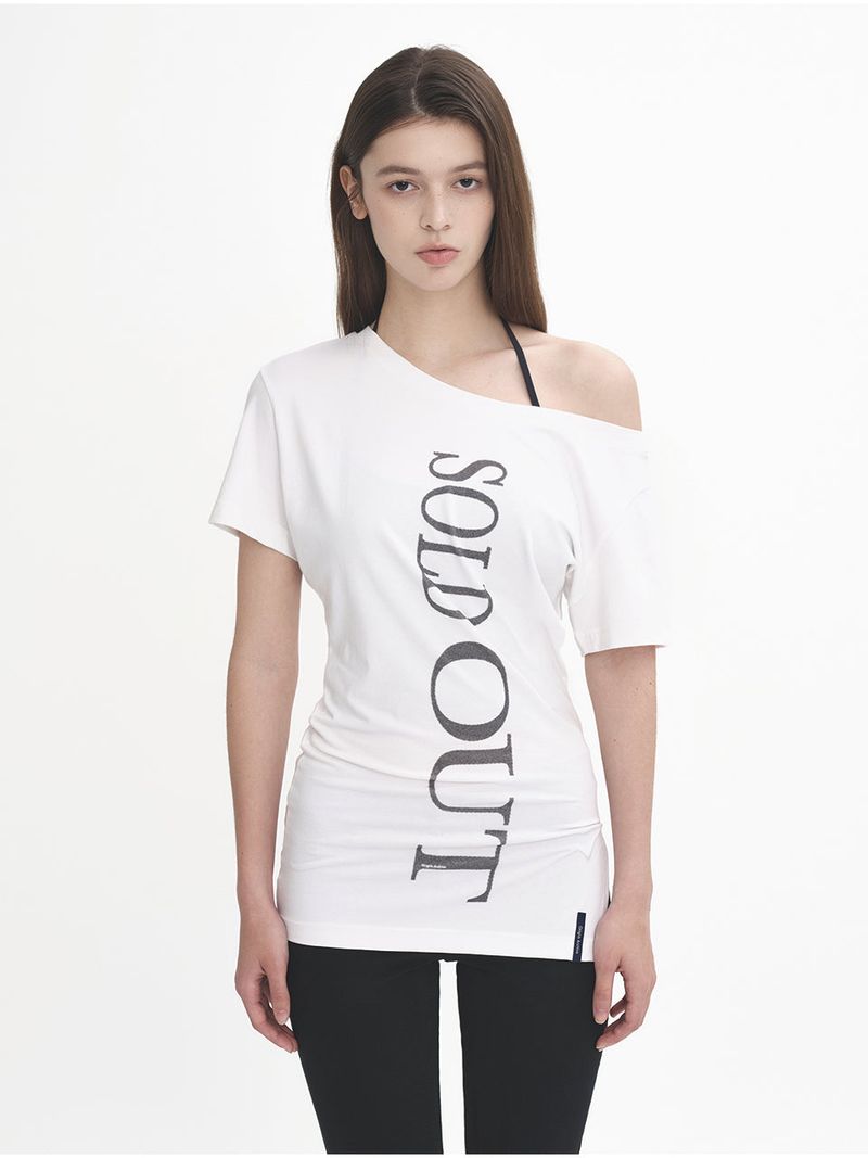Soldout オフショルダー半袖Tシャツ
