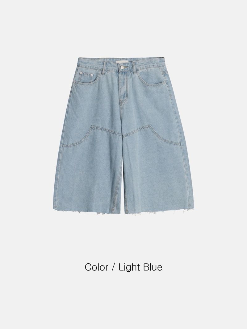 Foil Carpenter Bermuda Denim Pants 2C