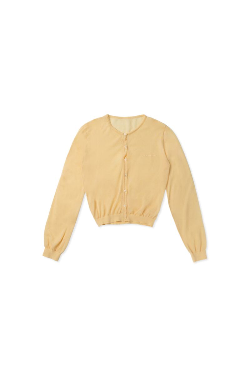 Airy summer cardigan_yellow