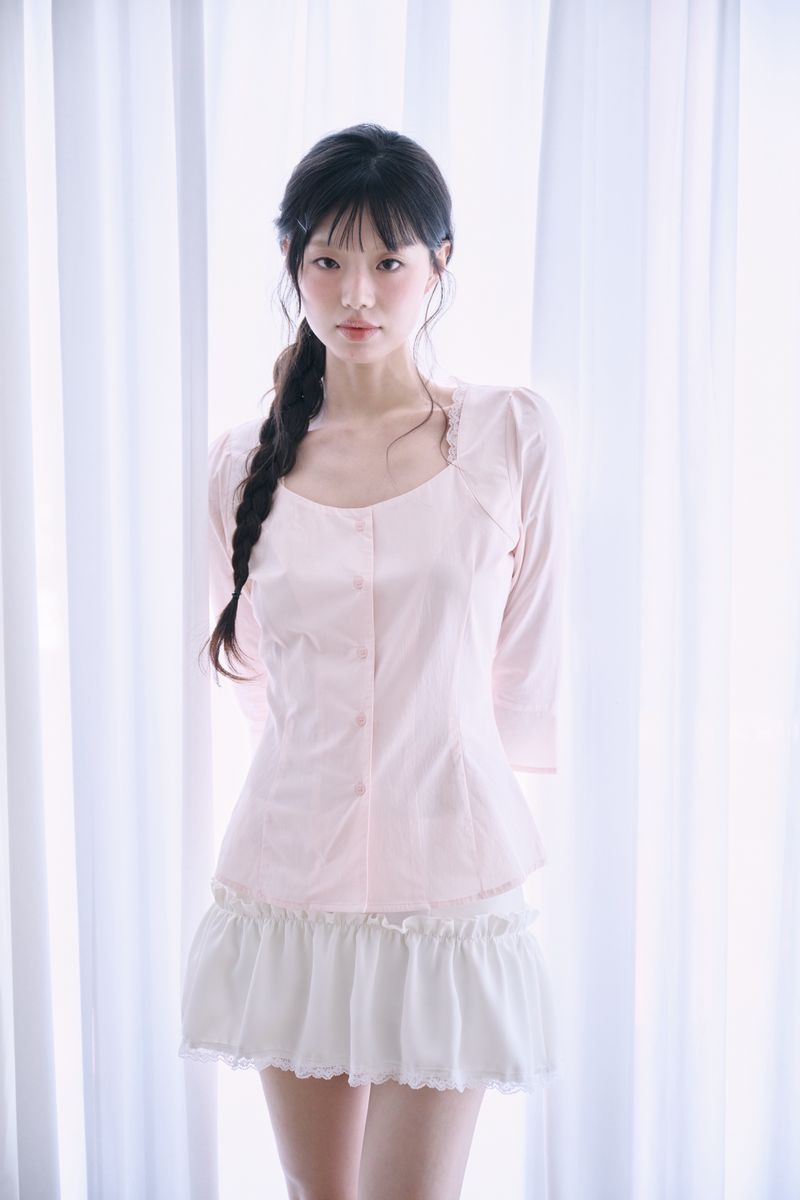 Mabel Lace Square-Neck Blouse (3 colors)