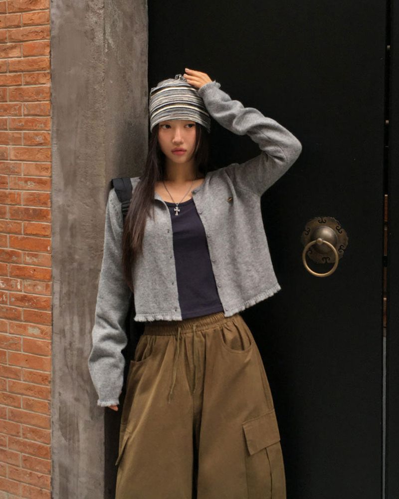 Candy Frill Knit Cardigan