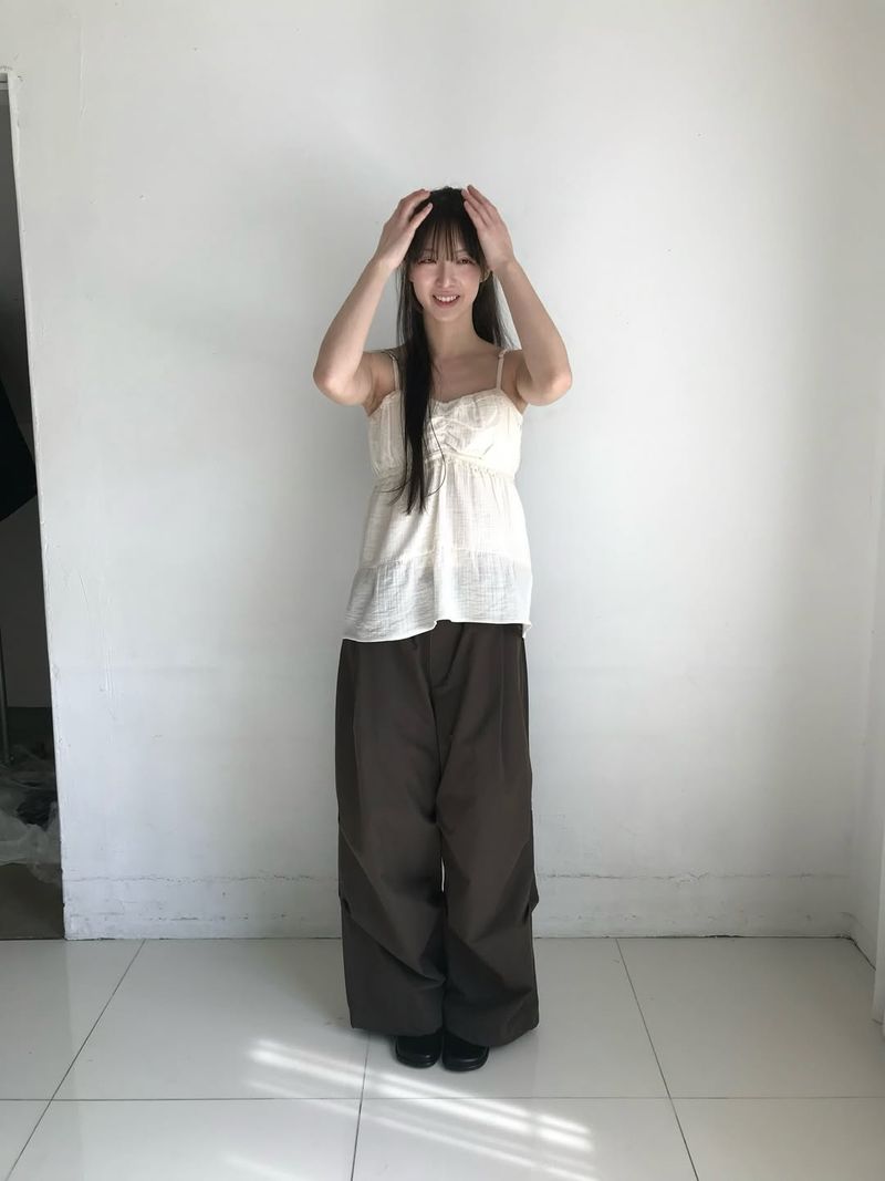 Double Pintuck Pants (Brown)