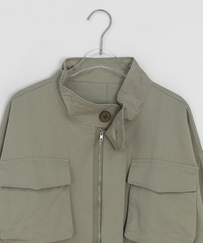Carew Pocket Cotton Over Bomber Jacket