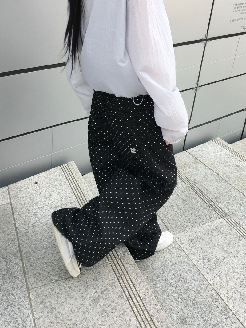 [Ritcore MADE] Mini Dot Wide Denim Pants (2c)