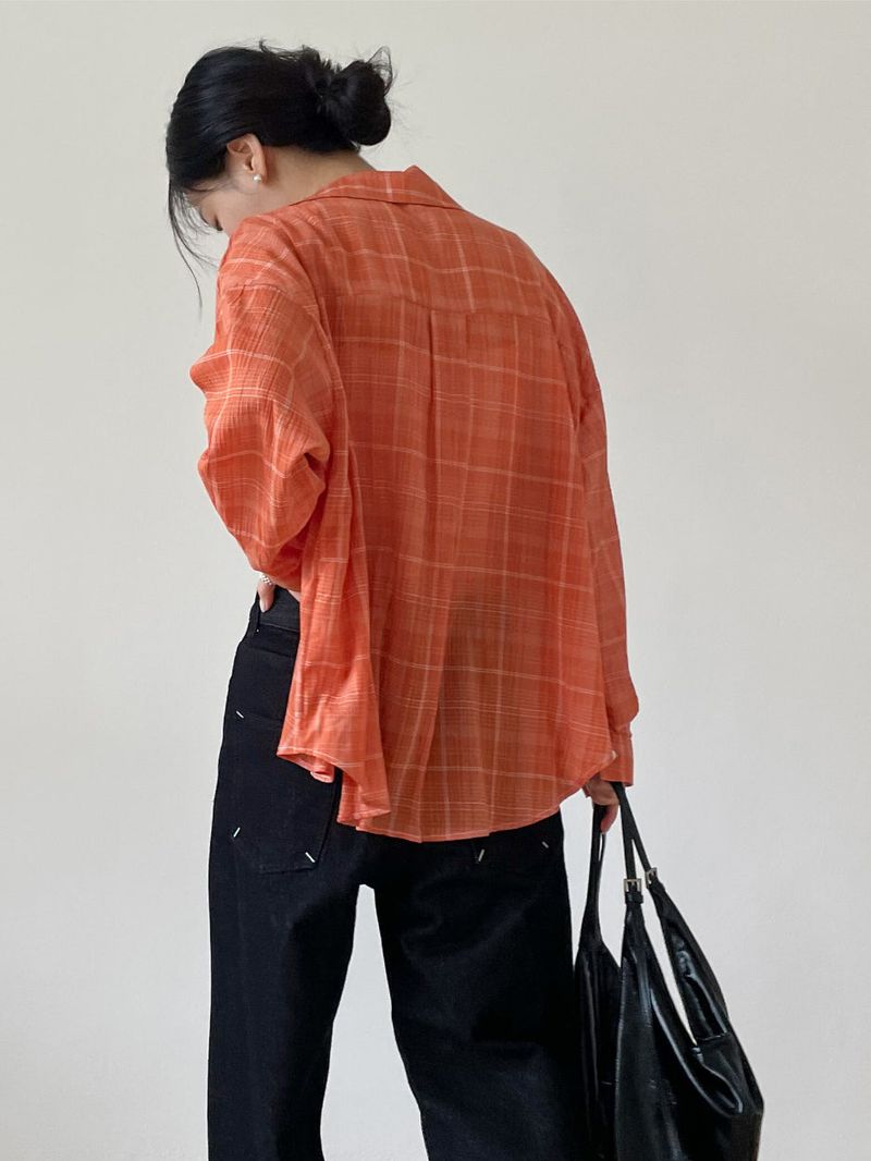 Maro Check Loose Fit Shirt