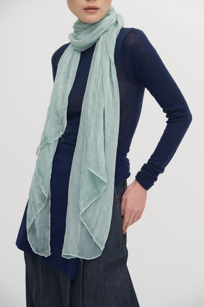 Pleats loom light scarf_5colors