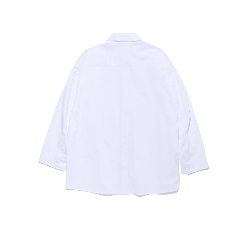 OVERSIZE BACK INCISION SHIRT WHITE