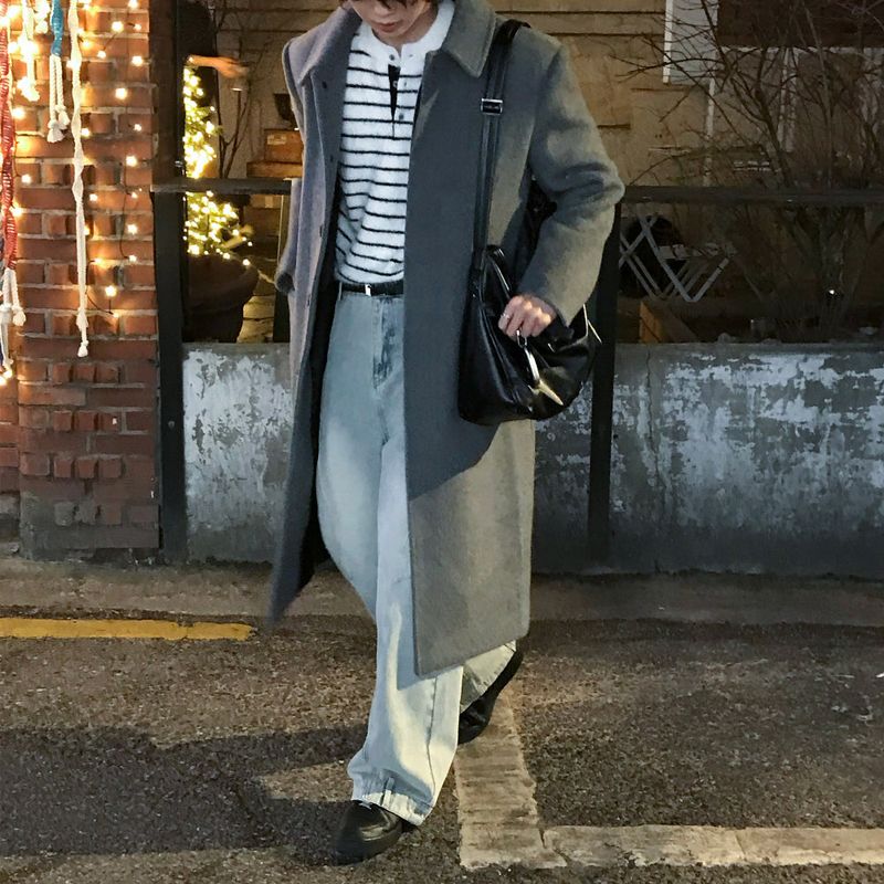 lemenne(ルメンヌ)の「LMN Wool 70% Balmacan Maxi Coat (3 colors)(Jackets/Outerwear)」