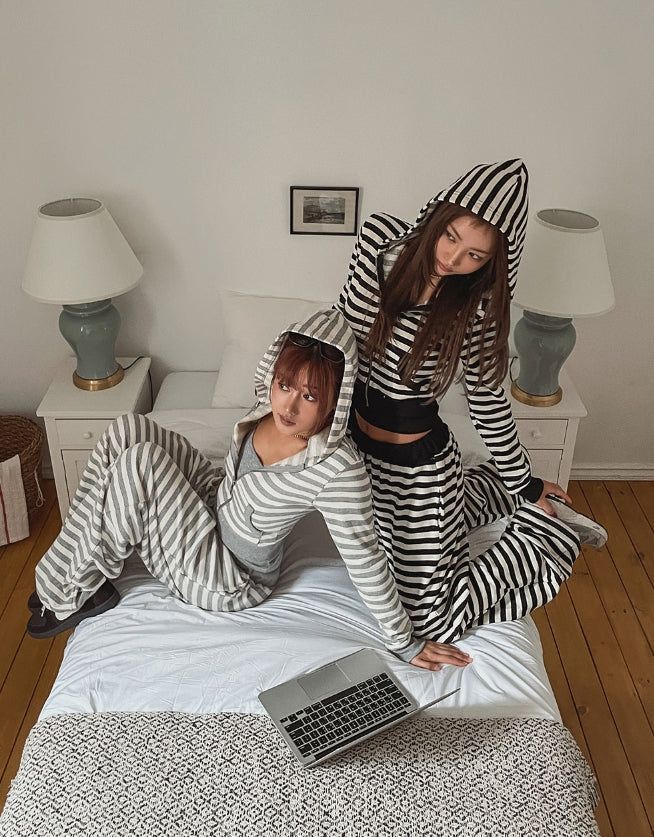 Annie Stripe Set-up String Pants