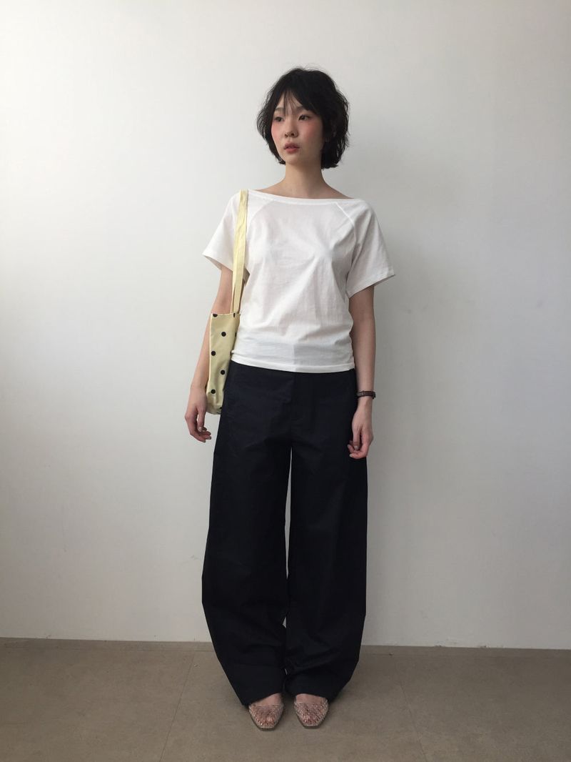 Flocon embroidered shoulder bag (2color)