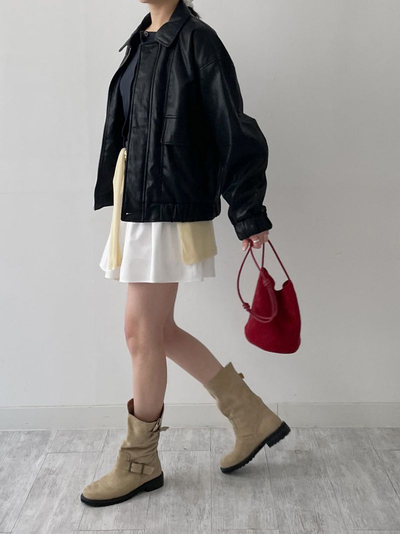 Fawn Suede Two-Buckle Half Boots